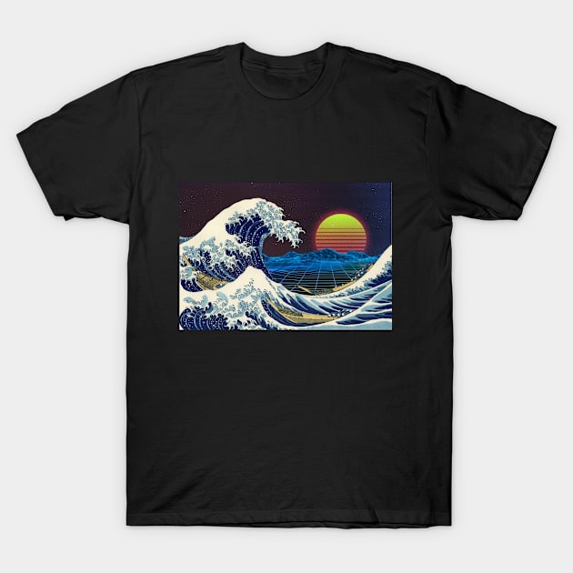 Great Wave Off Kanagawa T-Shirt by badbad31